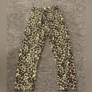 Cheetah Print fuzzy pajama pants